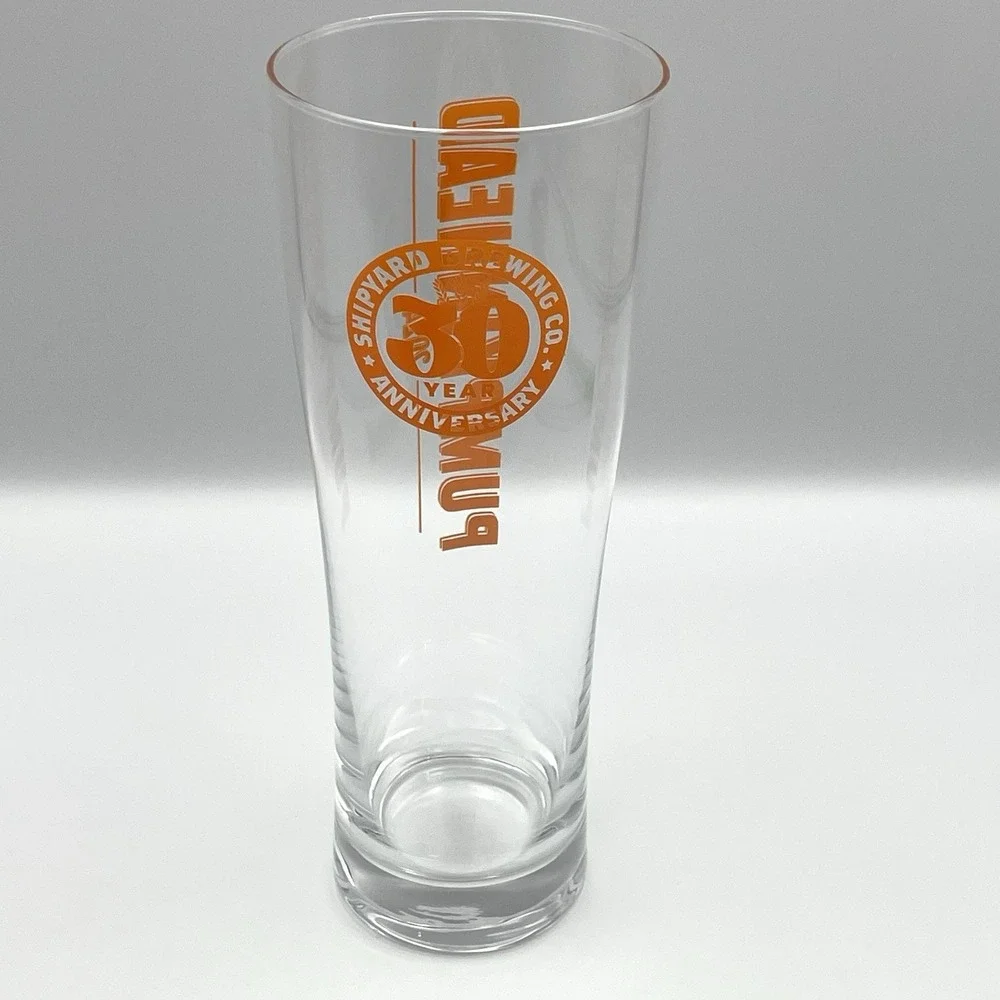 Shipyard Brewing Co 30 Year‎ Anniversary Pumpkinhead 2024 Pint Glass
